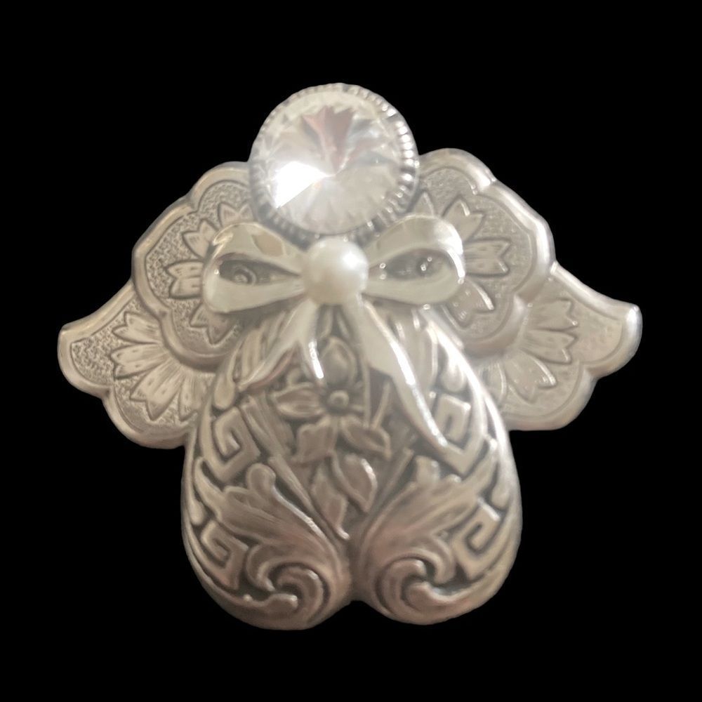 Vintage Angel Brooch by Jane Davis with stone